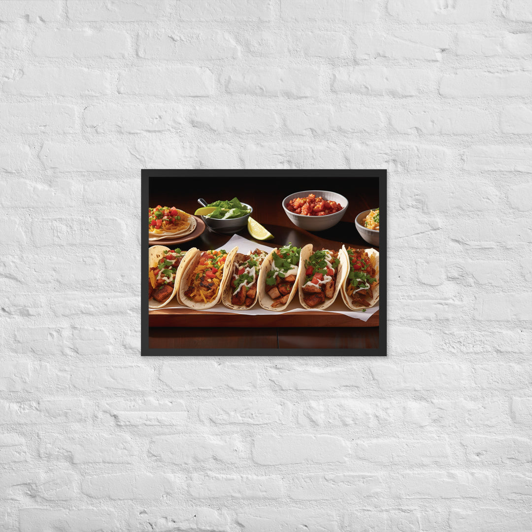 Tacos Framed poster 🤤 from Yumify.AI