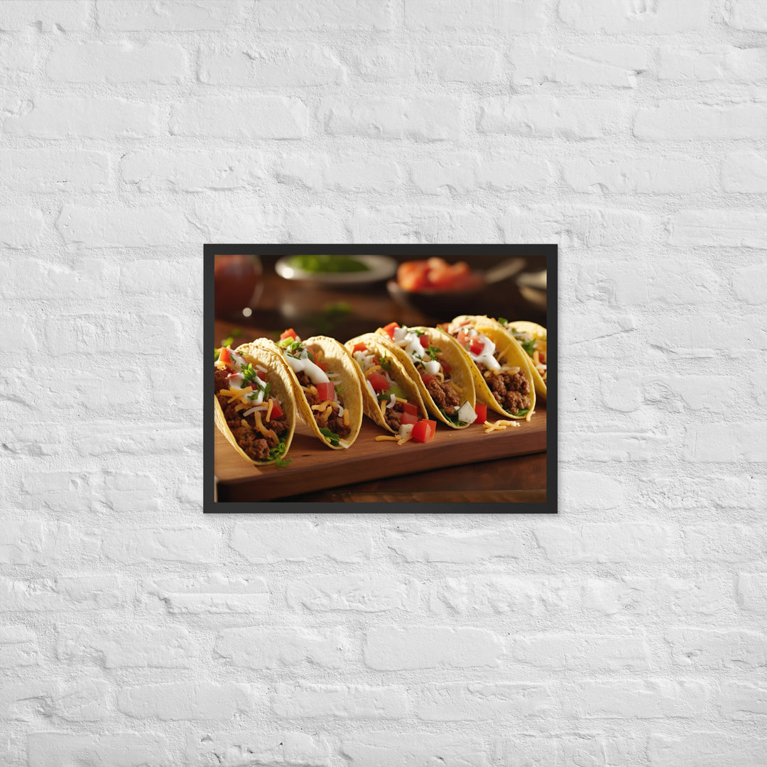 Tacos Framed poster 🤤 from Yumify.AI