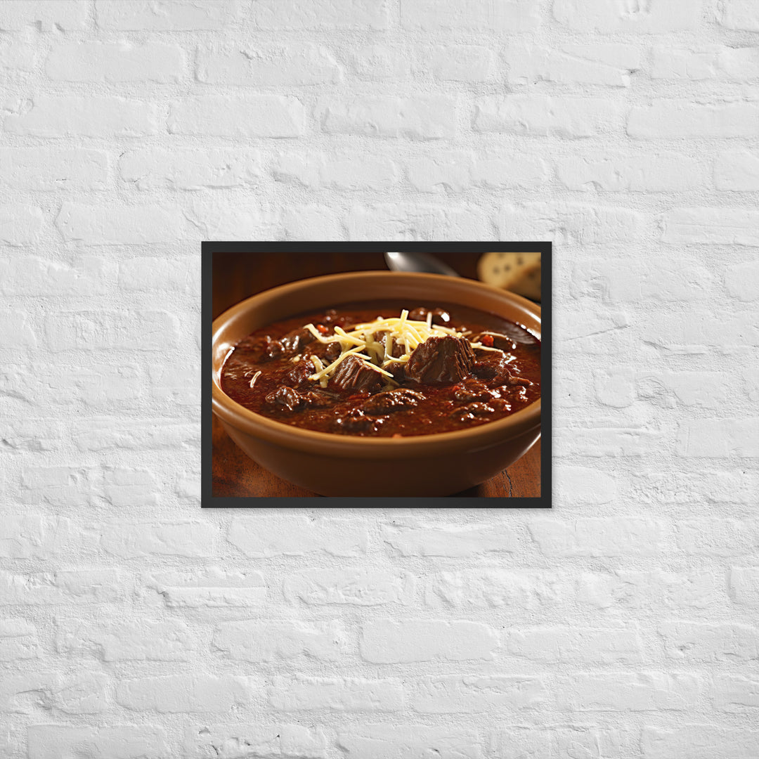 Texas Chili Framed poster 🤤 from Yumify.AI