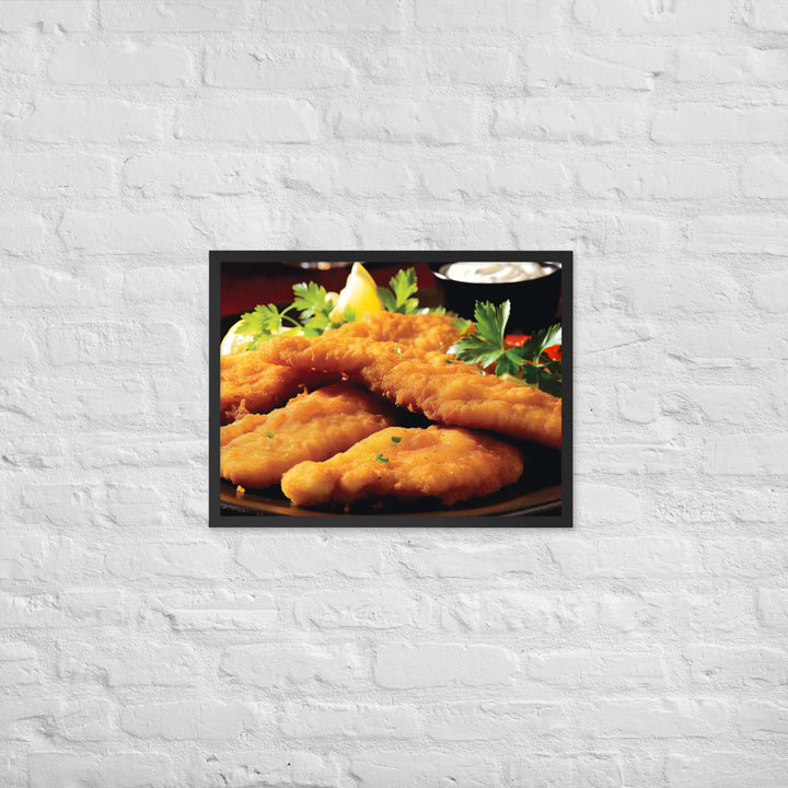 Southern Fried Catfish Framed poster 🤤 from Yumify.AI