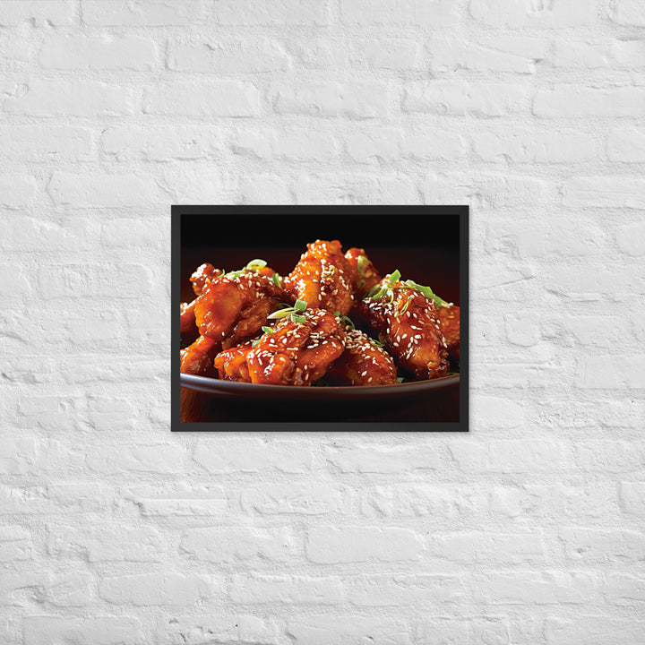 Korean Fried Chicken Framed poster 🤤 from Yumify.AI