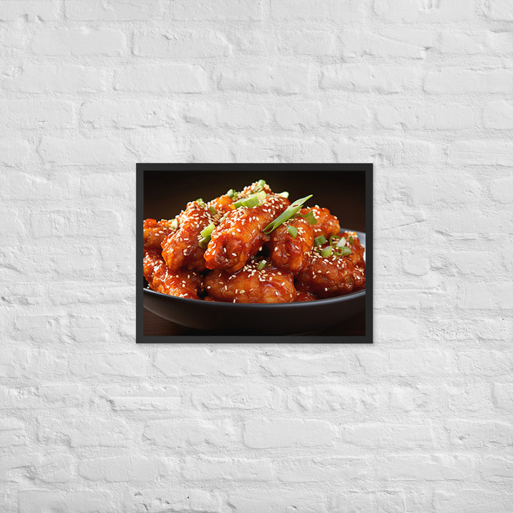 Korean Fried Chicken Framed poster 🤤 from Yumify.AI