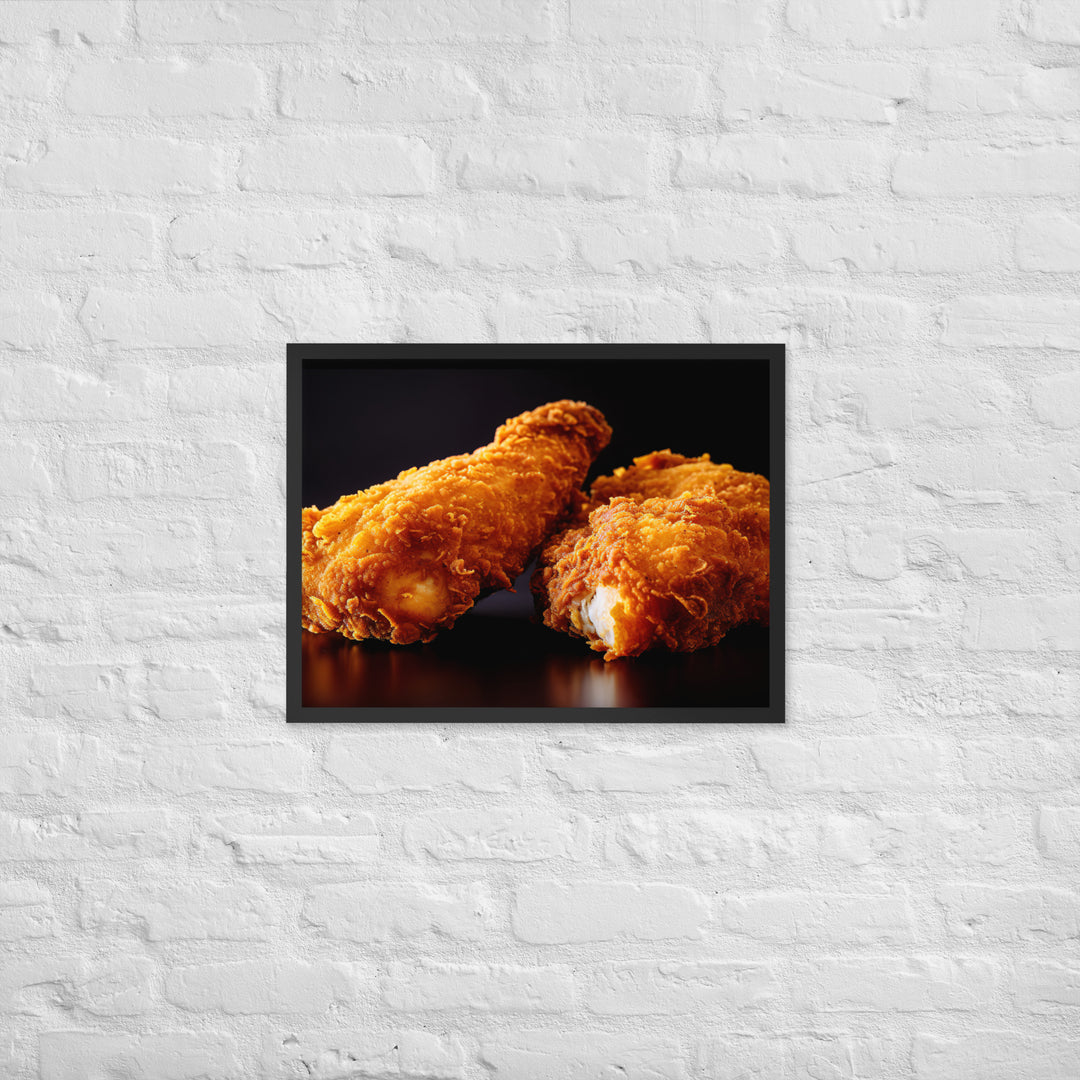 Buttermilk Fried Chicken Framed poster 🤤 from Yumify.AI