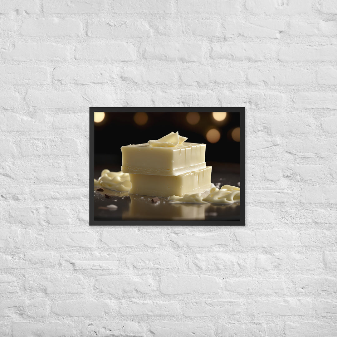 White Chocolate Framed poster 🤤 from Yumify.AI