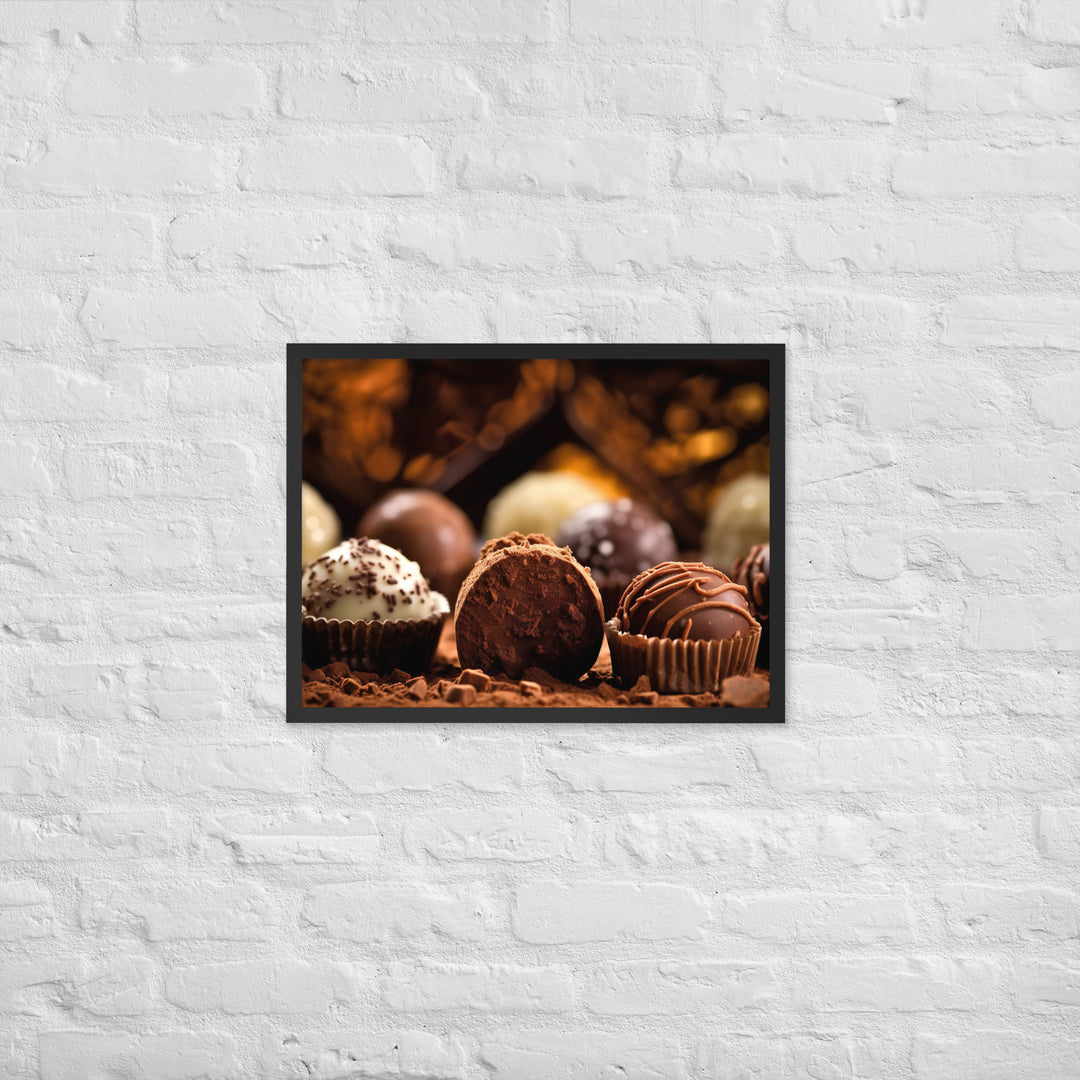 Chocolate Truffles Framed poster 🤤 from Yumify.AI