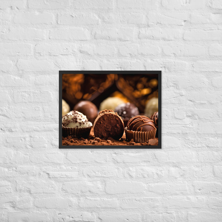 Chocolate Truffles Framed poster 🤤 from Yumify.AI