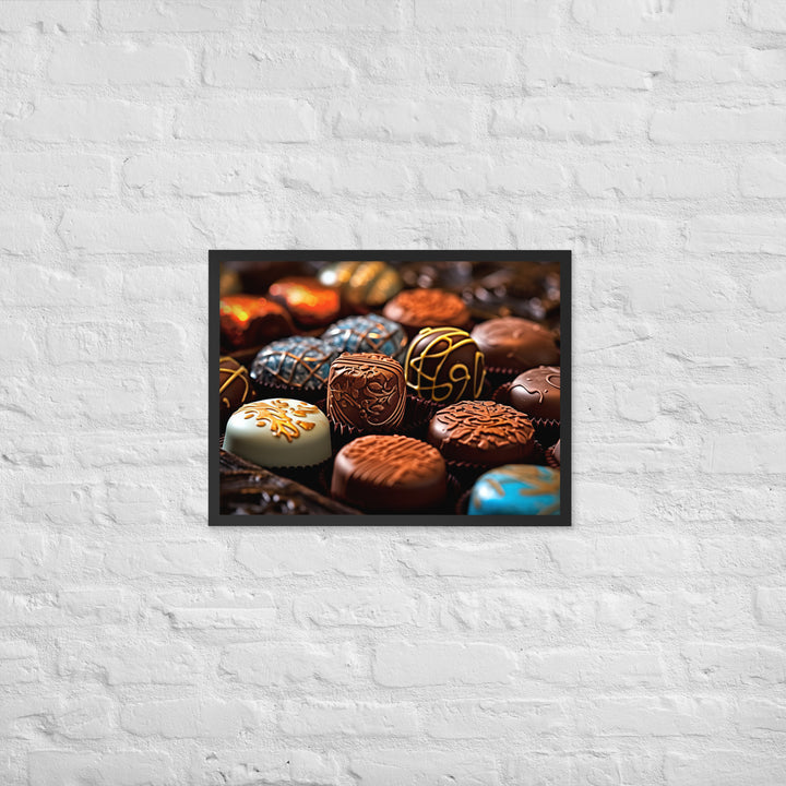 Chocolate Bonbons Framed poster 🤤 from Yumify.AI