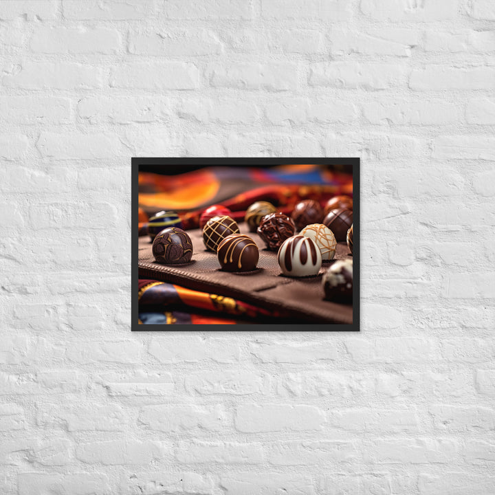 Chocolate Bonbons Framed poster 🤤 from Yumify.AI