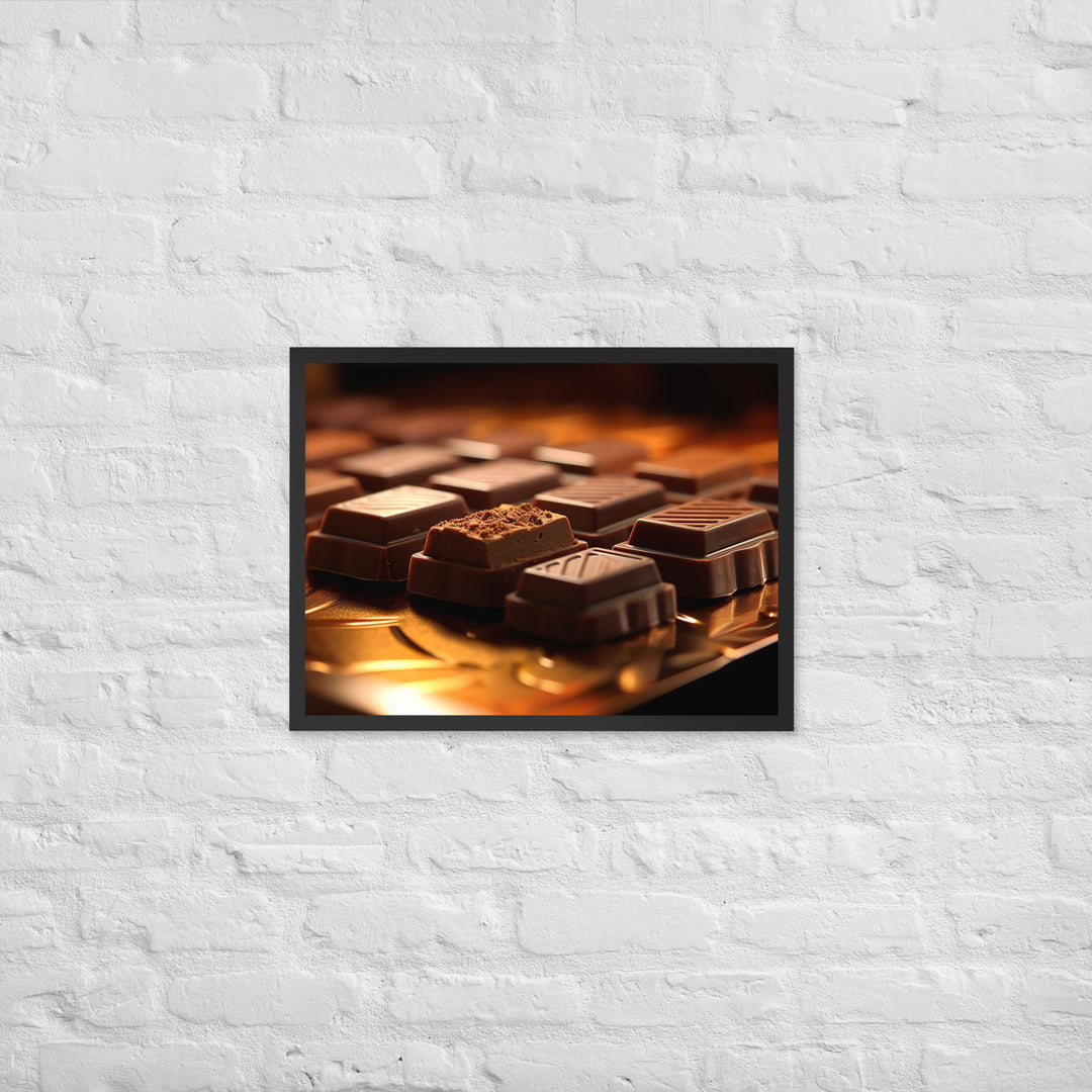 Chocolate Bars Framed poster 🤤 from Yumify.AI