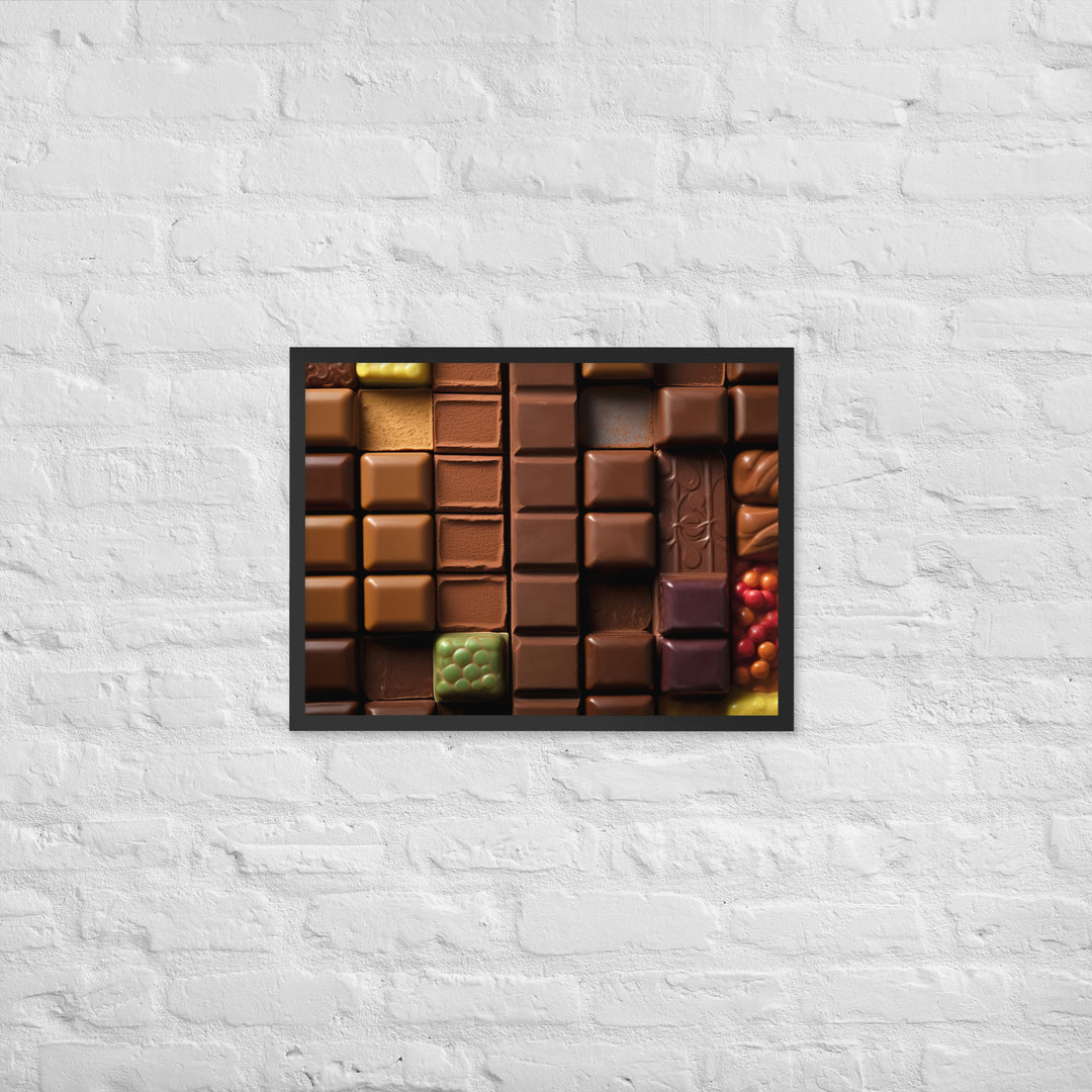 Chocolate Bars Framed poster 🤤 from Yumify.AI