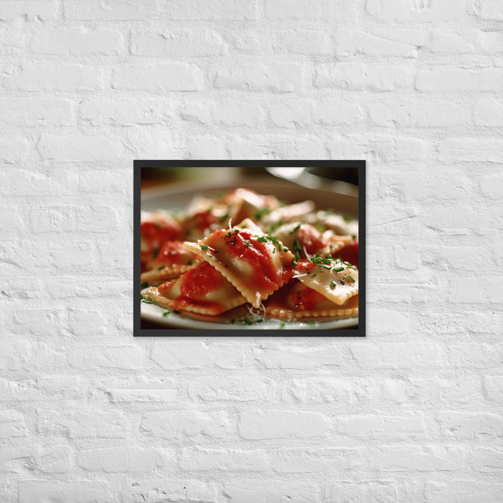 Ravioli Framed poster 🤤 from Yumify.AI