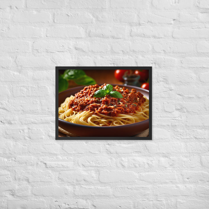 Spaghetti Bolognese Framed poster 🤤 from Yumify.AI