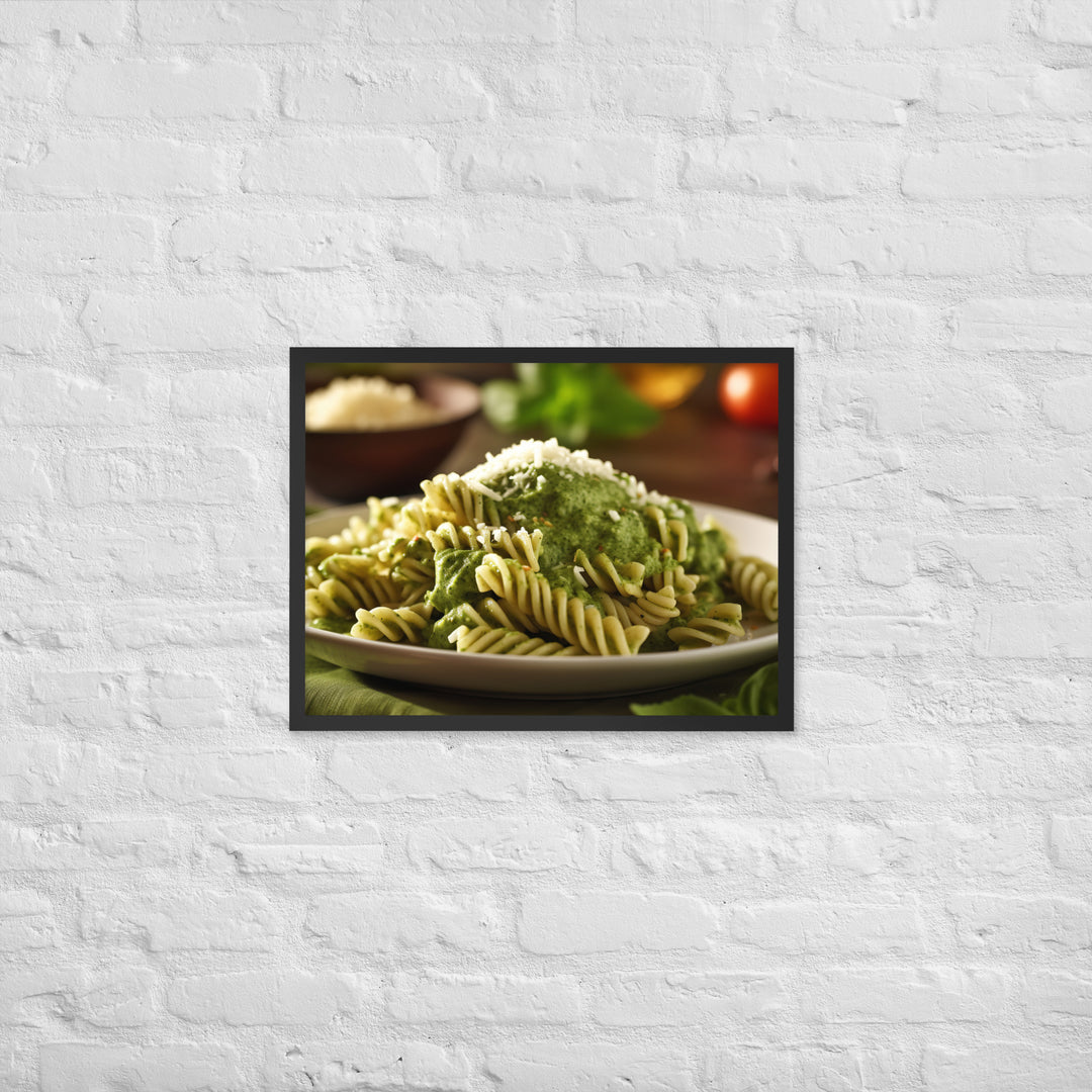 Pesto Pasta Framed poster 🤤 from Yumify.AI