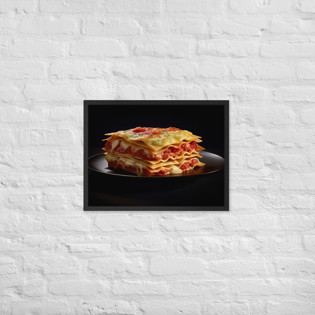 Lasagna Framed poster 🤤 from Yumify.AI