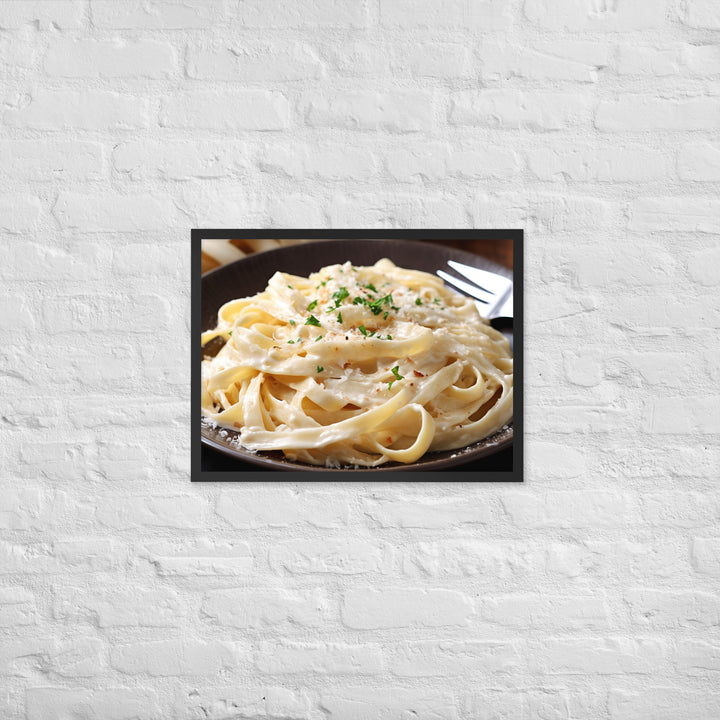 Fettuccine Alfredo Framed poster 🤤 from Yumify.AI