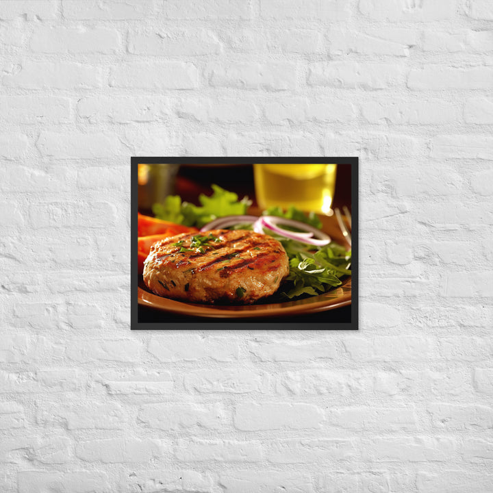 Turkey Burger Framed poster 🤤 from Yumify.AI