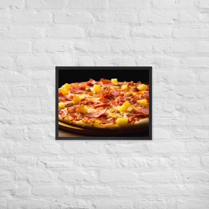 Hawaiian Pizza Framed poster 🤤 from Yumify.AI