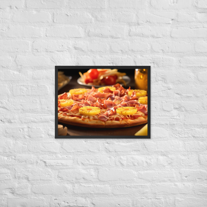 Hawaiian Pizza Framed poster 🤤 from Yumify.AI