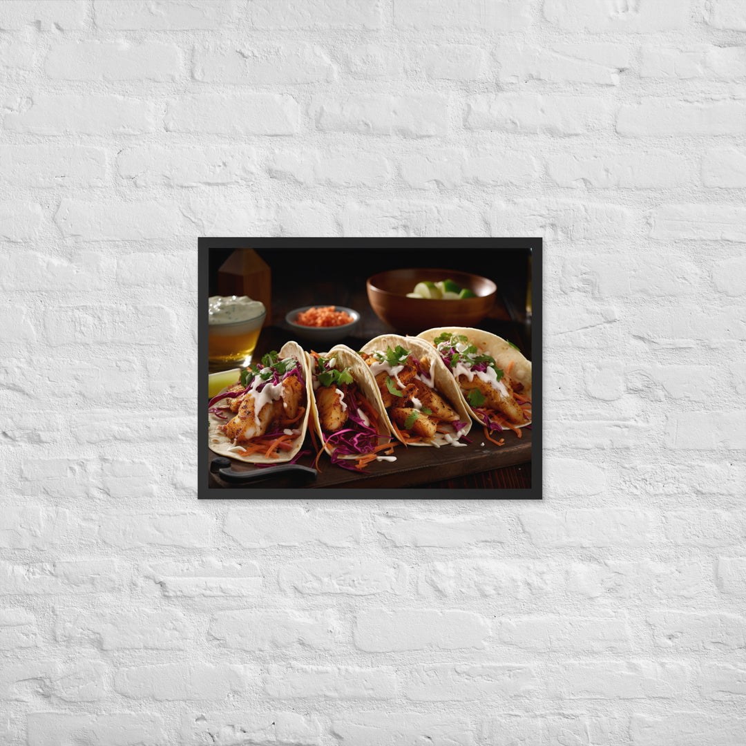 Fish Tacos Framed poster 🤤 from Yumify.AI