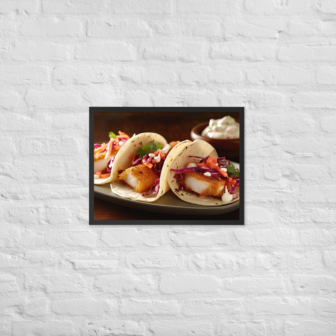 Fish Tacos Framed poster 🤤 from Yumify.AI