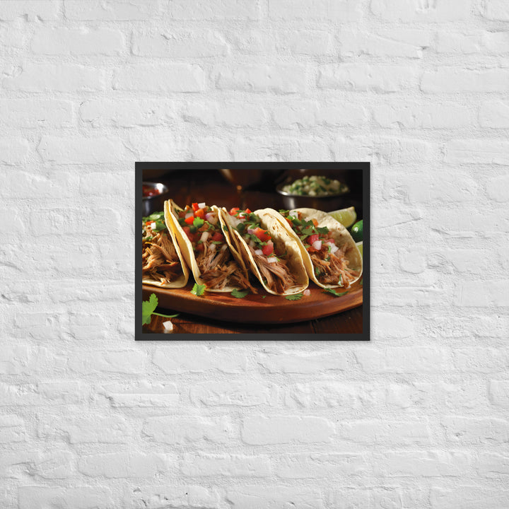 Carnitas Tacos Framed poster 🤤 from Yumify.AI