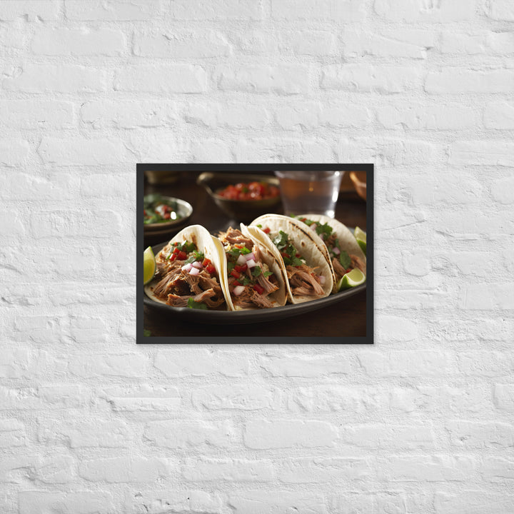Carnitas Tacos Framed poster 🤤 from Yumify.AI