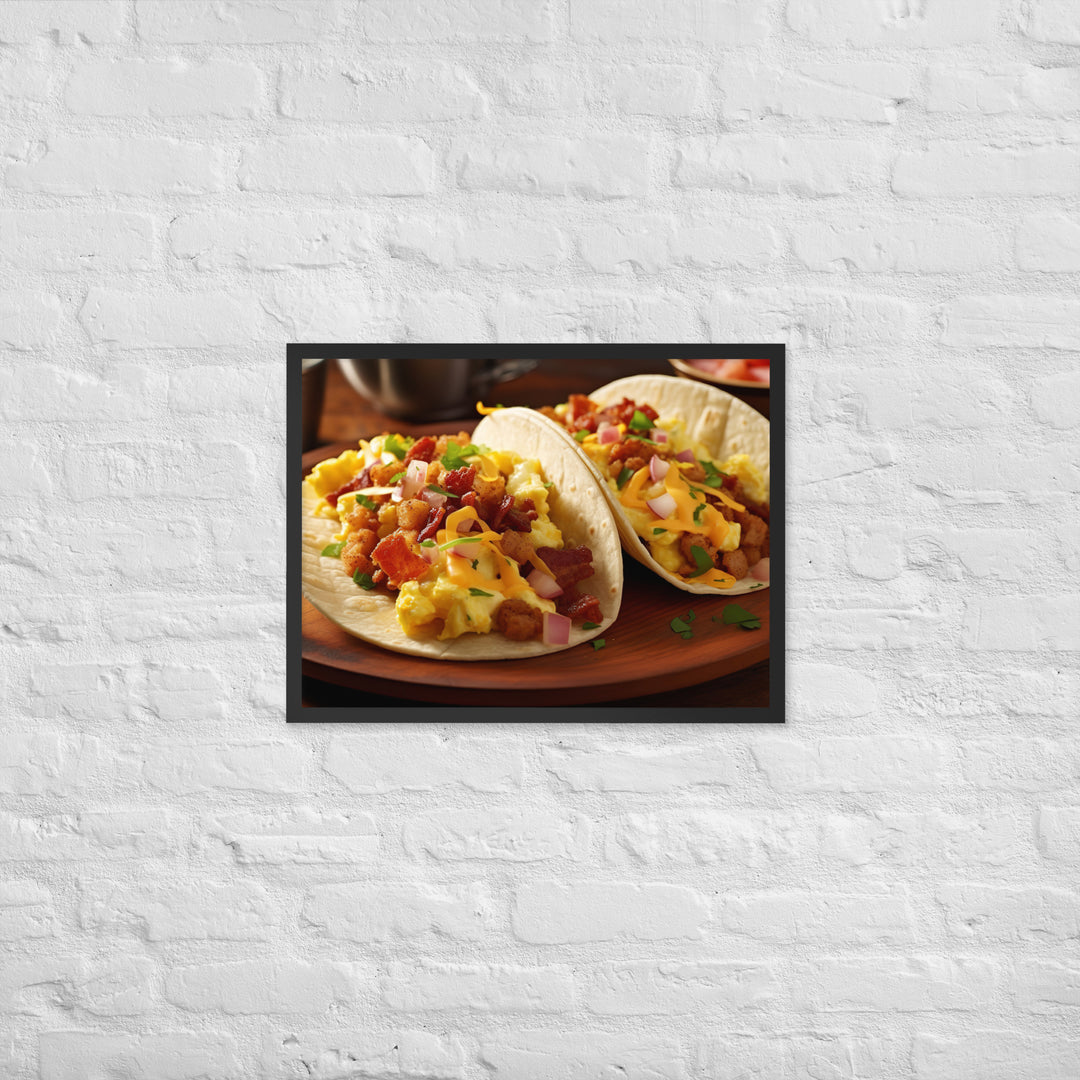 Breakfast Tacos Framed poster 🤤 from Yumify.AI