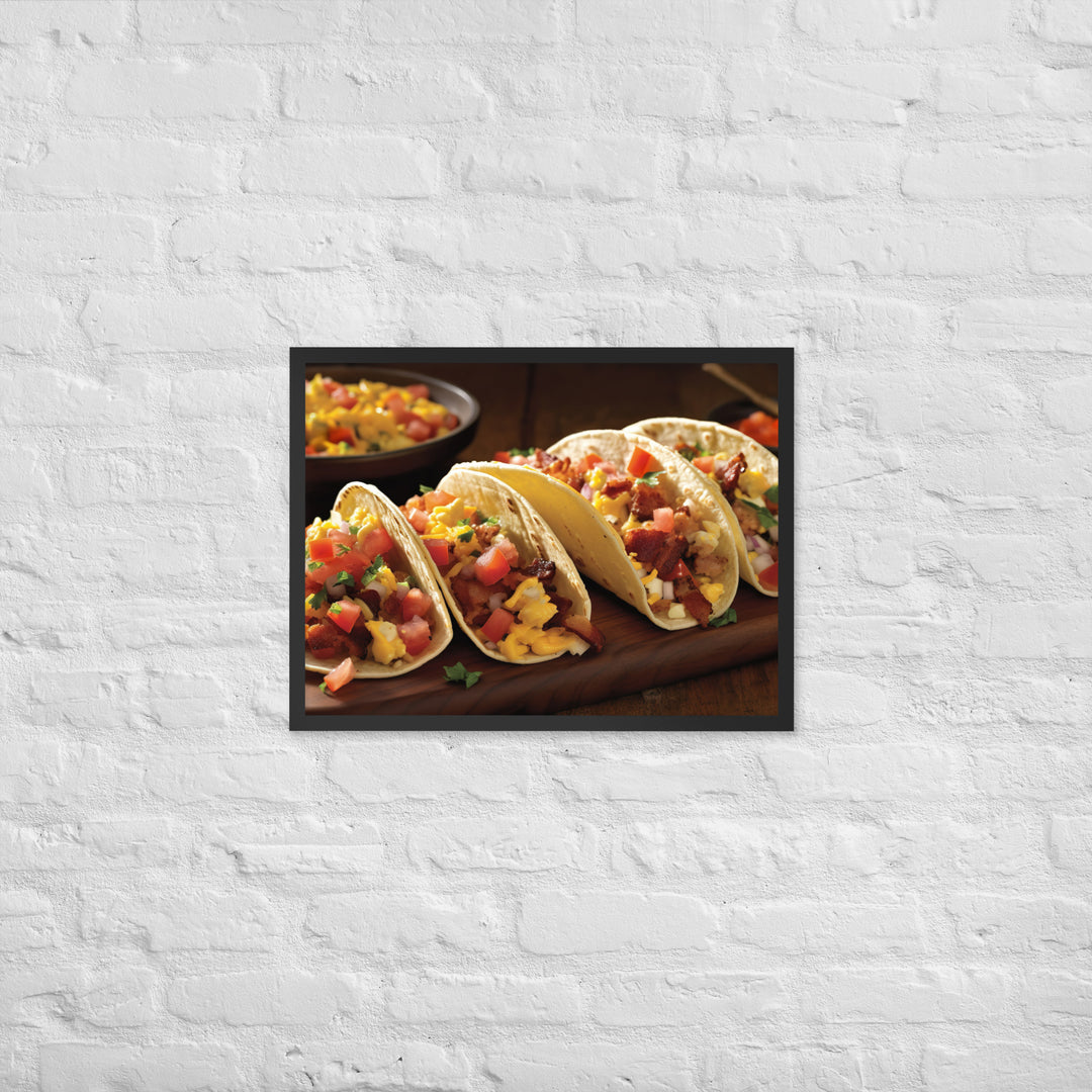 Breakfast Tacos Framed poster 🤤 from Yumify.AI