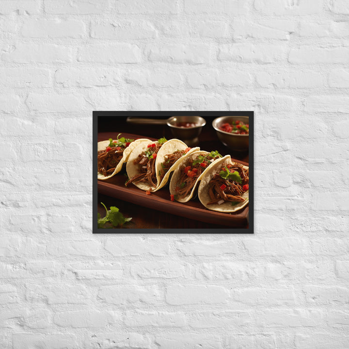 Barbacoa Tacos Framed poster 🤤 from Yumify.AI