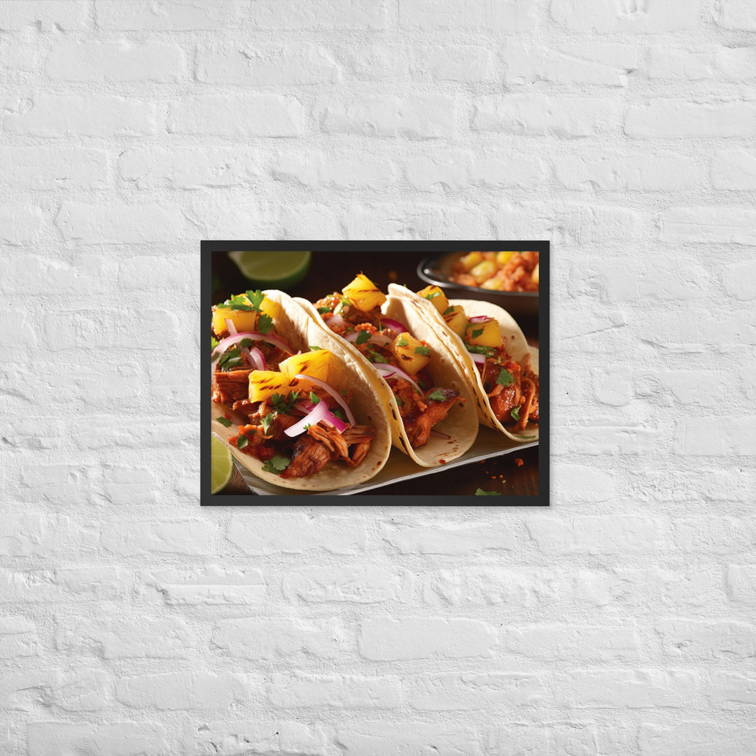 Al Pastor Tacos Framed poster 🤤 from Yumify.AI