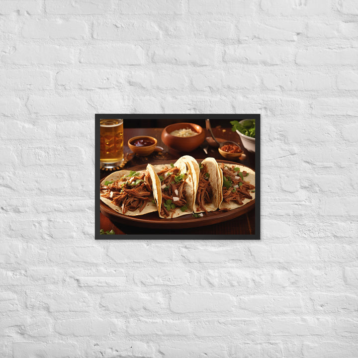 Birria Tacos Framed poster 🤤 from Yumify.AI