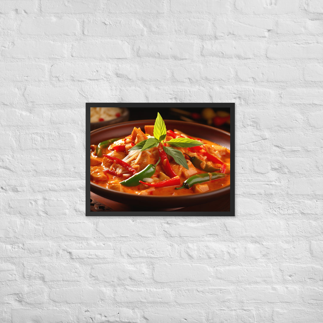 Thai Red Curry Framed poster 🤤 from Yumify.AI