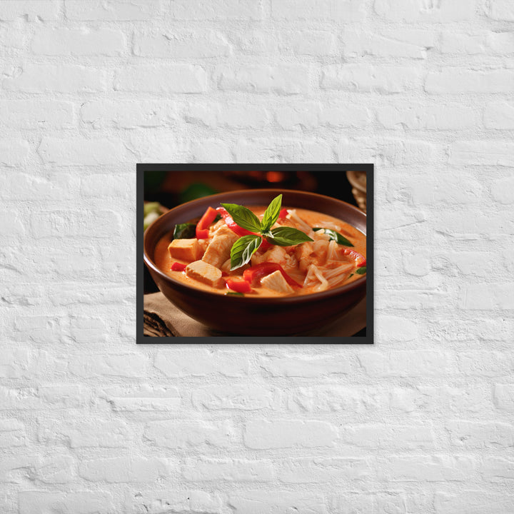 Thai Red Curry Framed poster 🤤 from Yumify.AI