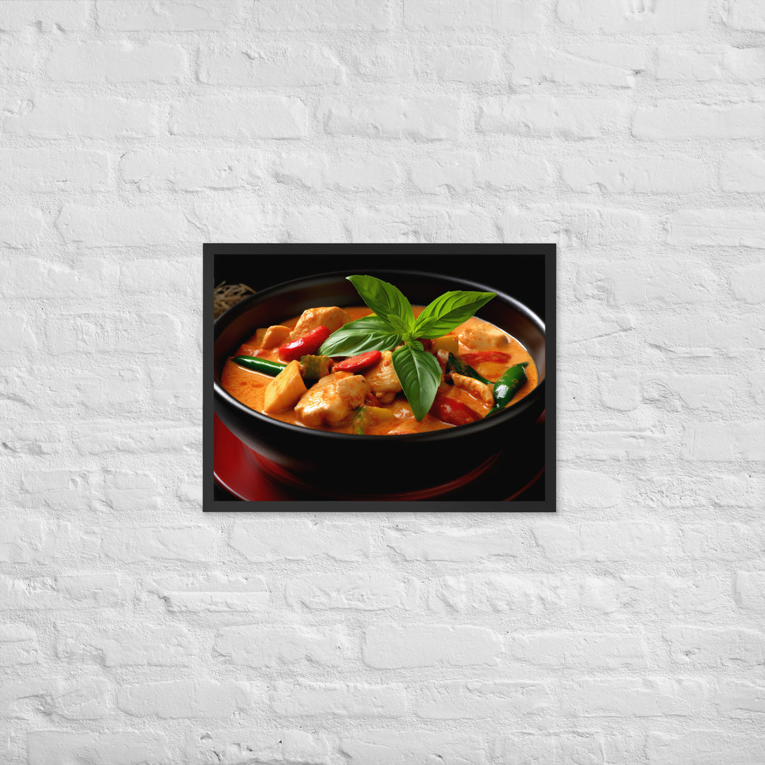 Thai Red Curry Framed poster 🤤 from Yumify.AI