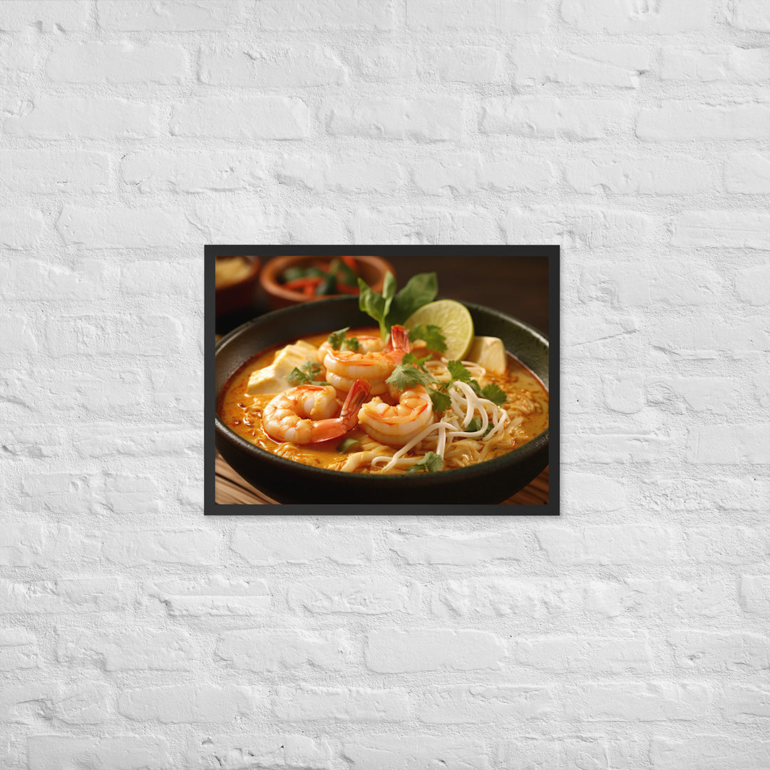 Singaporean Curry Laksa Framed poster 🤤 from Yumify.AI