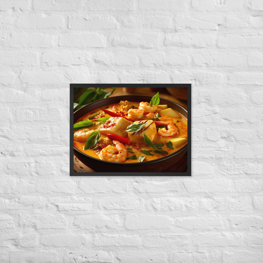 Malaysian Laksa Curry Framed poster 🤤 from Yumify.AI