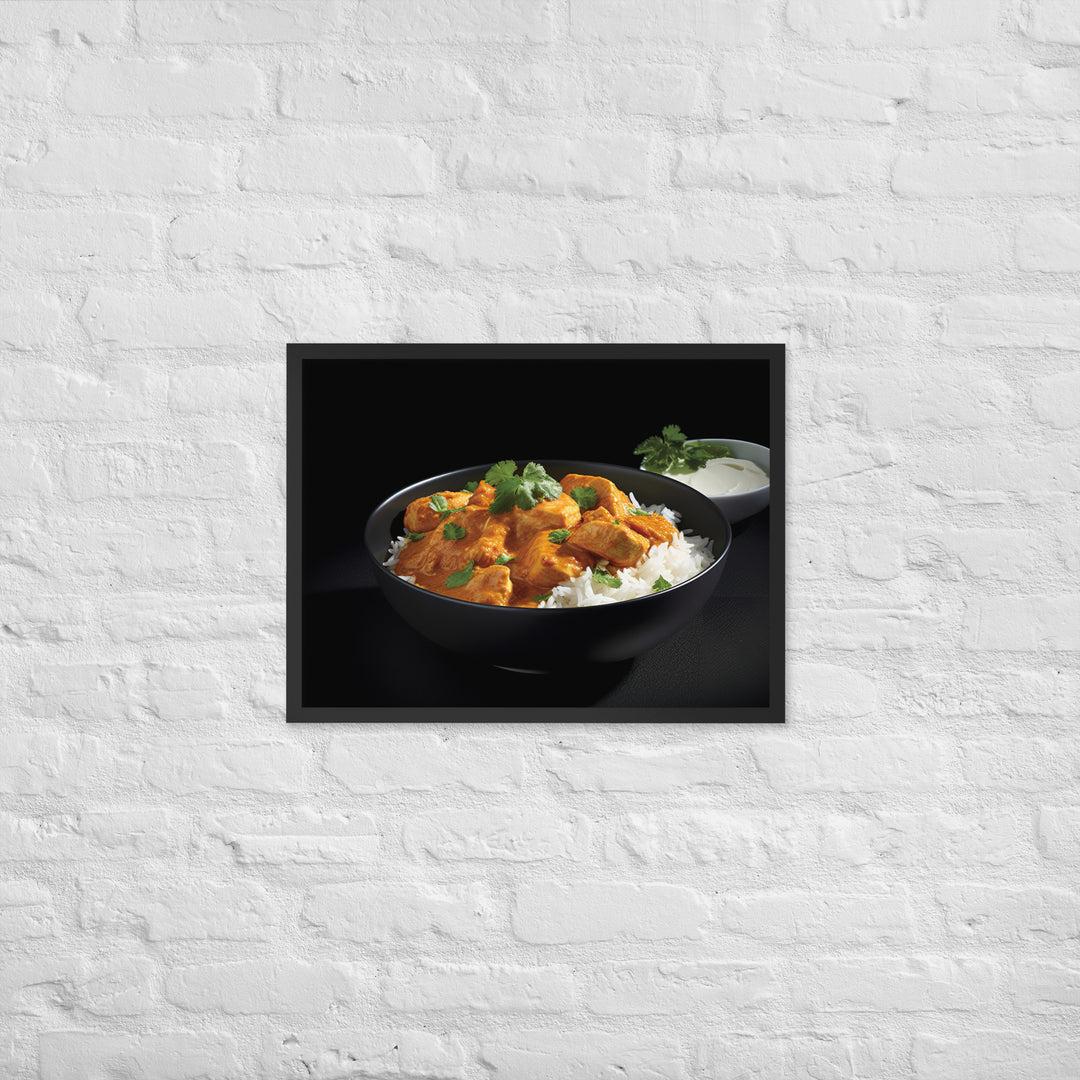 Indian Butter Chicken Curry Framed poster 🤤 from Yumify.AI