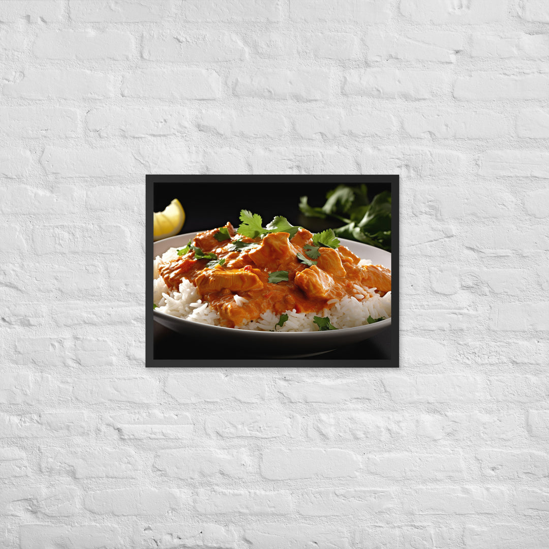 Indian Butter Chicken Curry Framed poster 🤤 from Yumify.AI