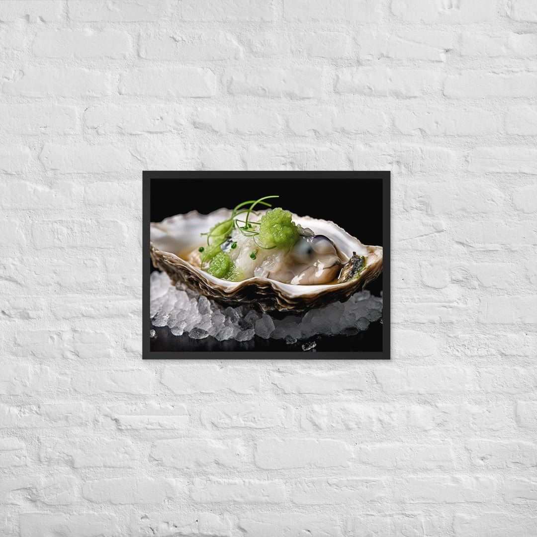 Kumamoto Oyster Framed poster 🤤 from Yumify.AI