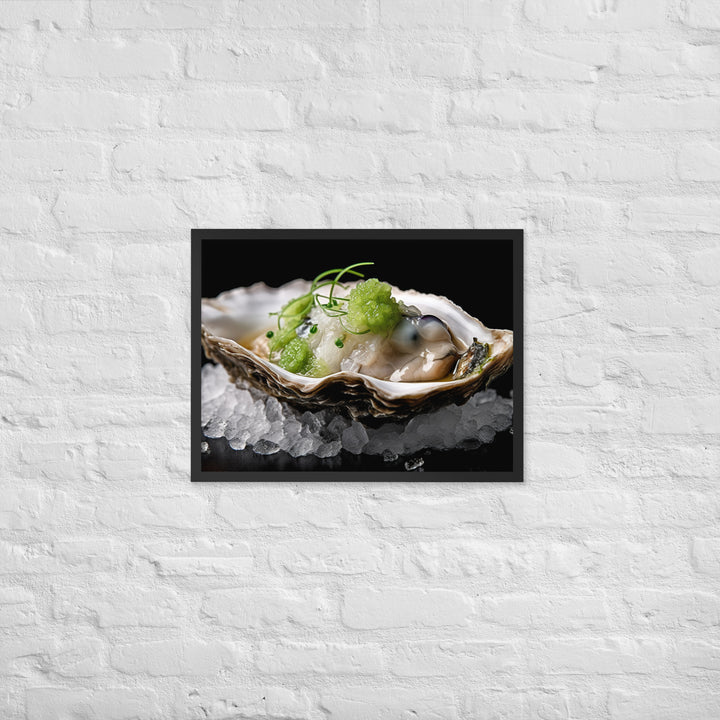 Kumamoto Oyster Framed poster 🤤 from Yumify.AI