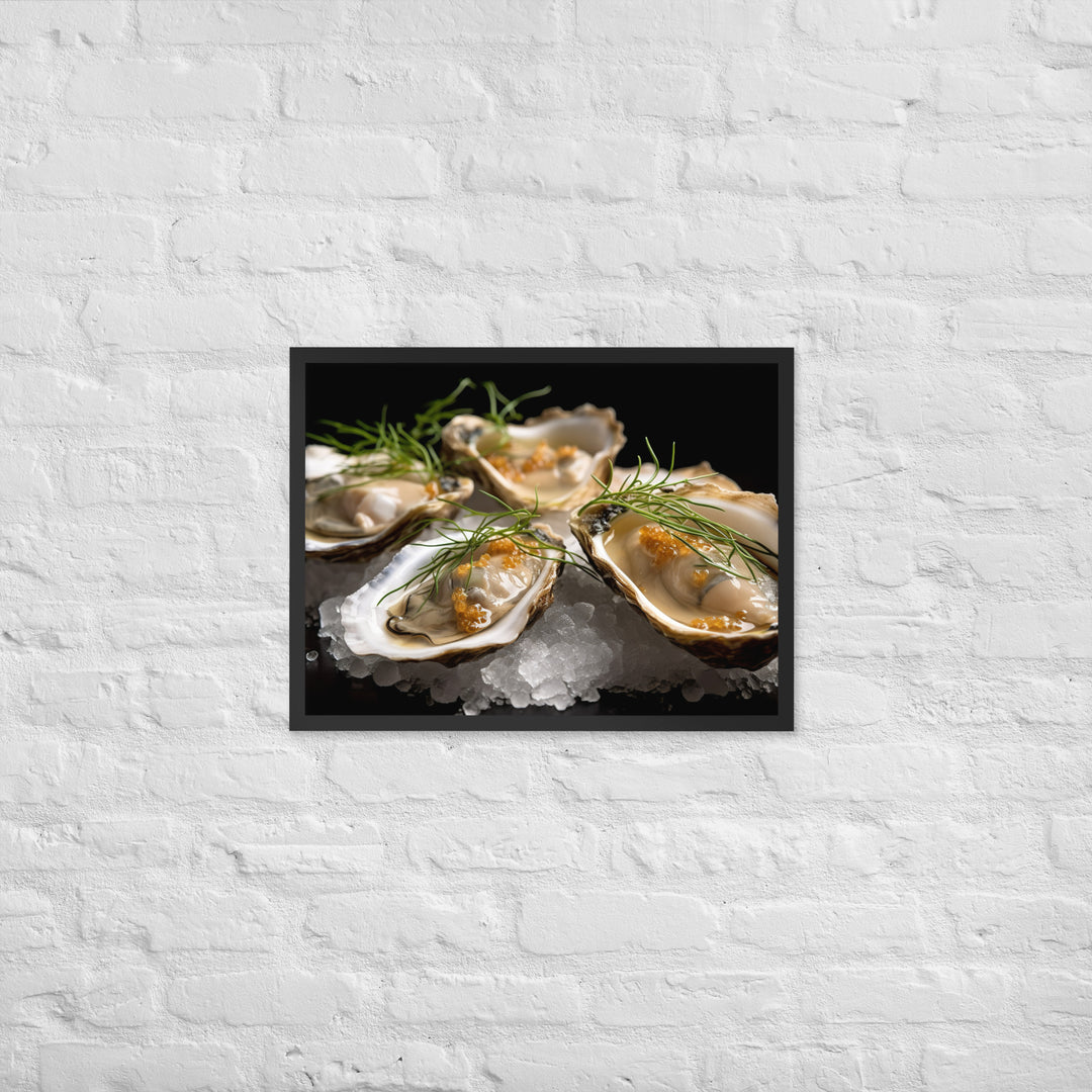 Kumamoto Oyster Framed poster 🤤 from Yumify.AI