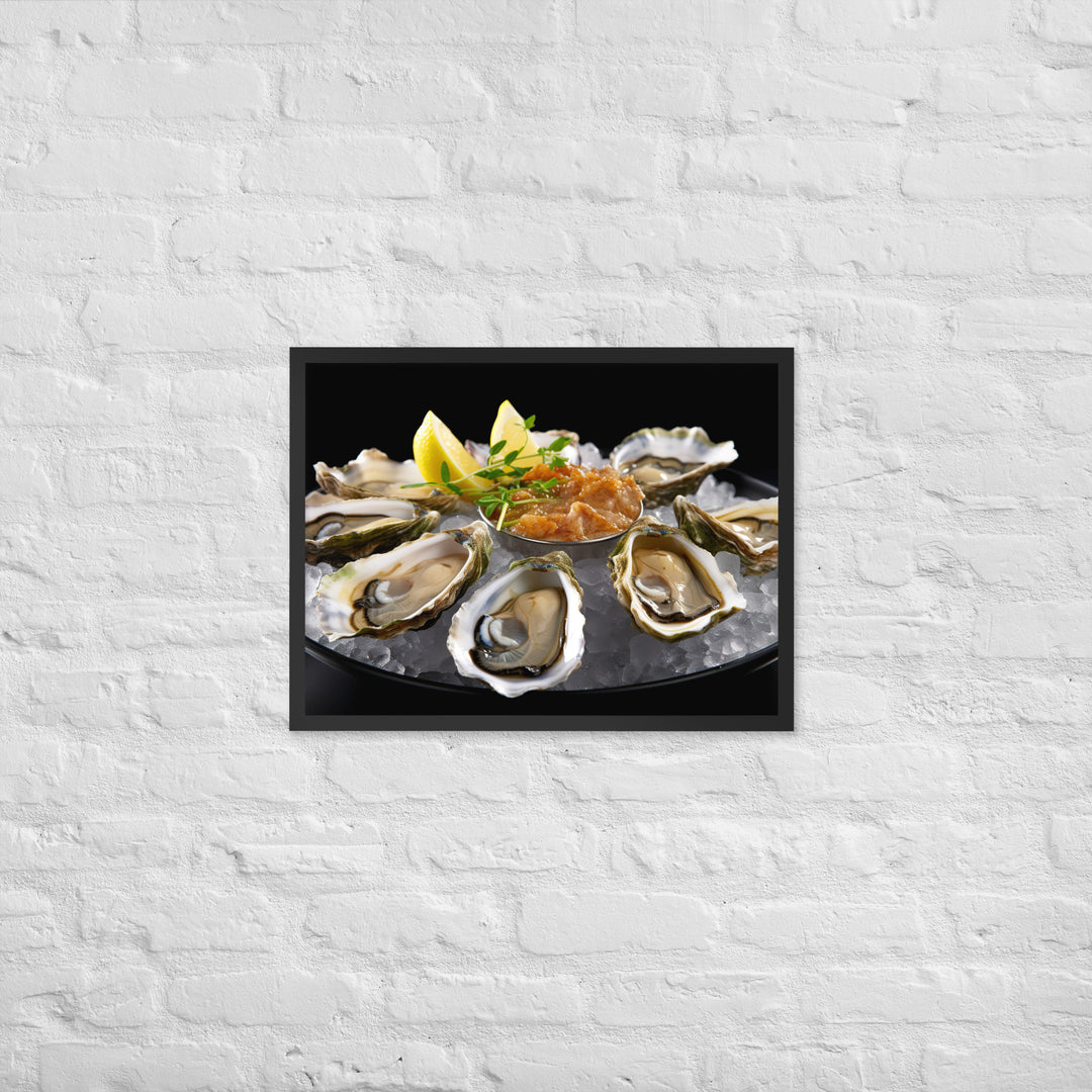 Coffin Bay Oyster Framed poster 🤤 from Yumify.AI