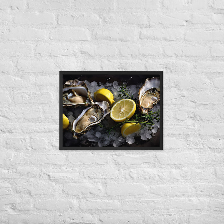 Coffin Bay Oyster Framed poster 🤤 from Yumify.AI