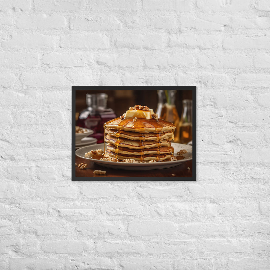 Oatmeal Pancakes Framed poster 🤤 from Yumify.AI