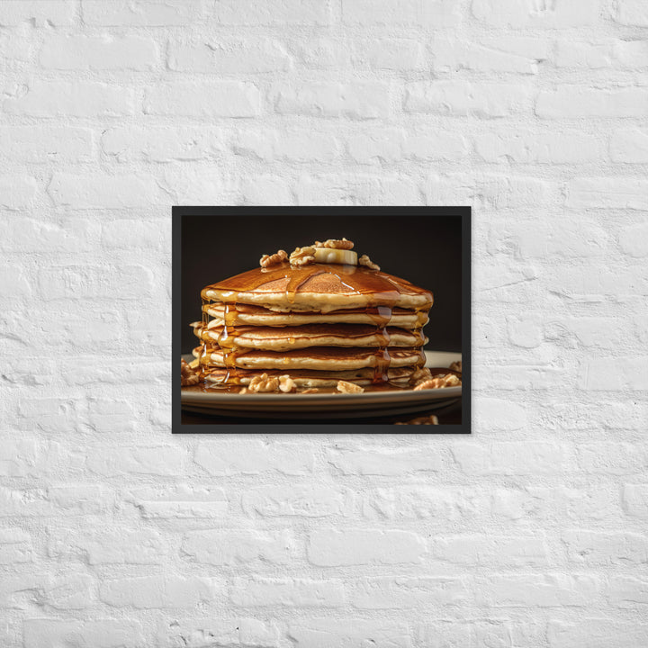 Oatmeal Pancakes Framed poster 🤤 from Yumify.AI