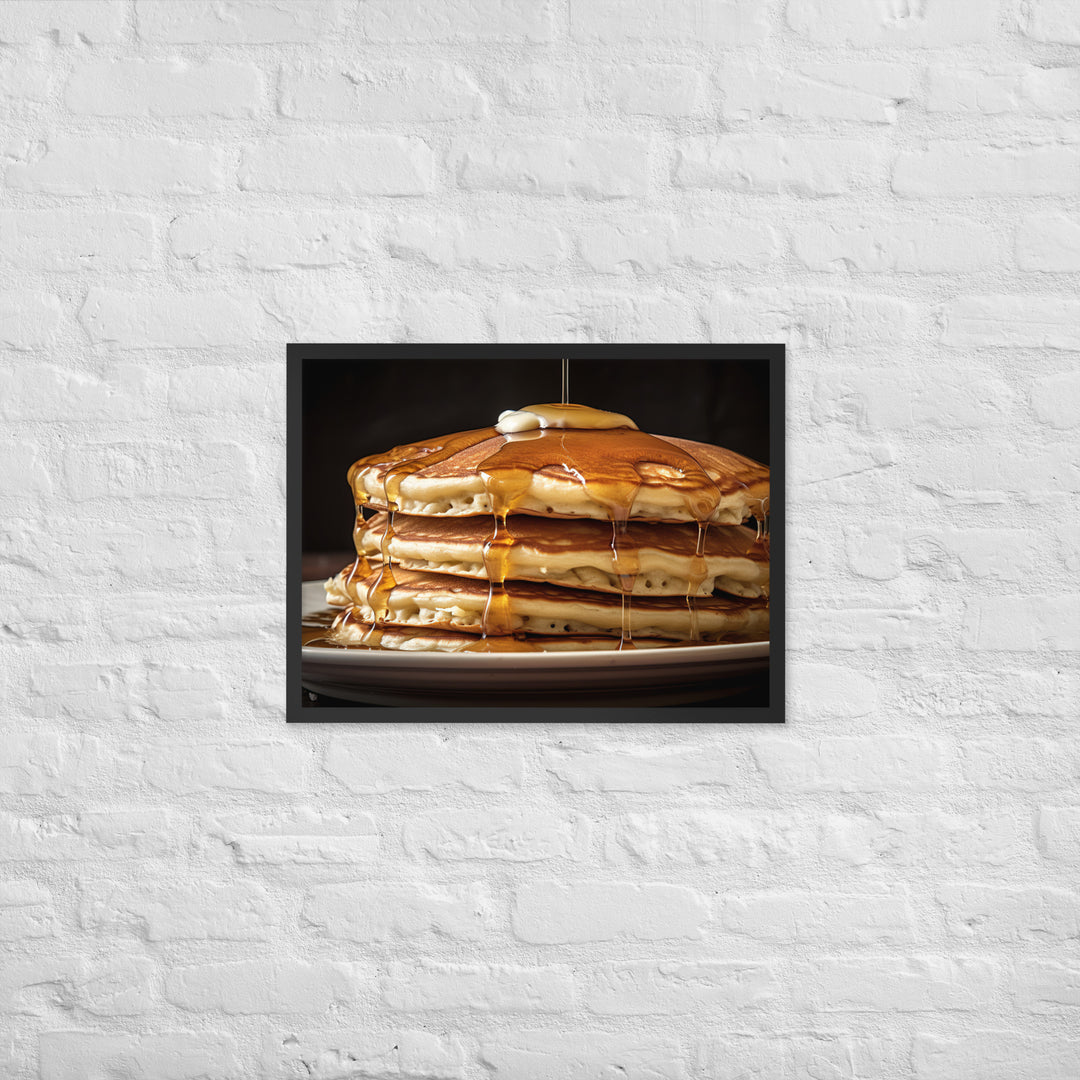 Classic Pancakes Framed poster 🤤 from Yumify.AI