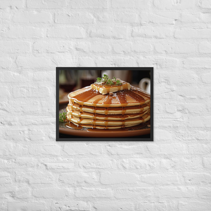 Cinnamon Pancakes Framed poster 🤤 from Yumify.AI