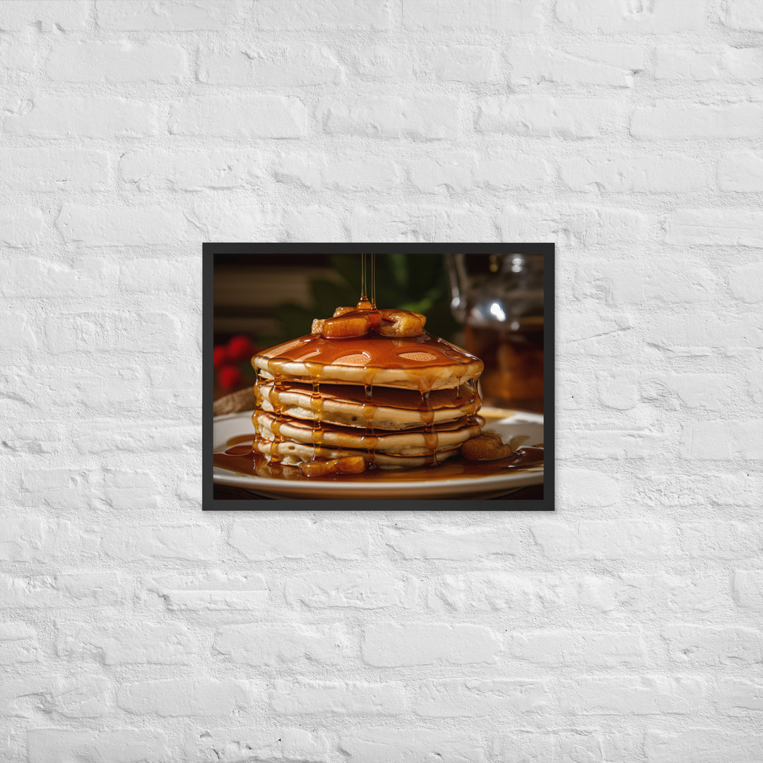 Cinnamon Pancakes Framed poster 🤤 from Yumify.AI