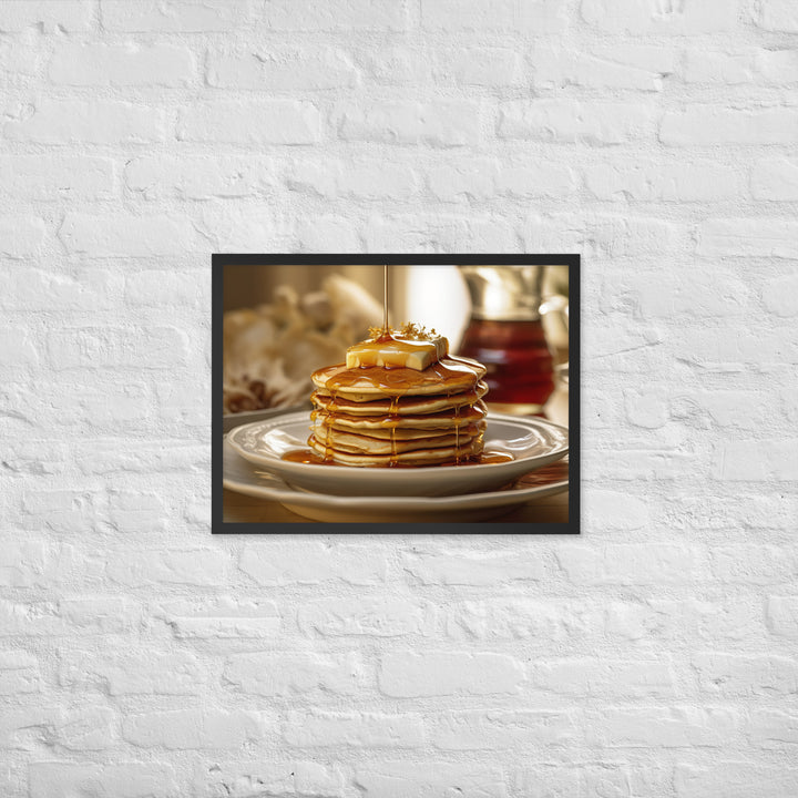 Cinnamon Pancakes Framed poster 🤤 from Yumify.AI