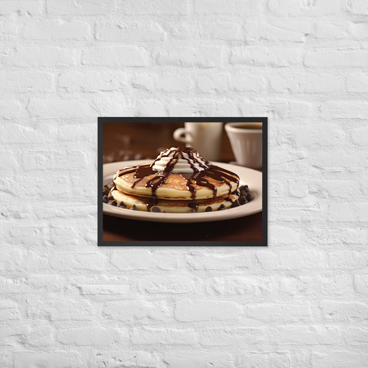 Chocolate Chip Pancakes Framed poster 🤤 from Yumify.AI